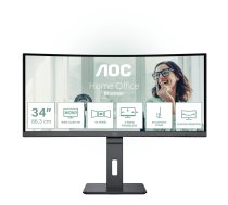 AOC CU34P3CV | 34 " | VA | 21:9 | 100 Hz | 4 ms | 3440 x 1440 pixels | HDMI ports quantity 1