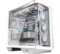 Darkflash Computer Case DY470 White with 4 DM8 Fan