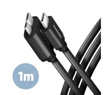CABLE USB-C TO MICRO-B 1M/SPEED BLK BUMM3-CM10AB AXAGON