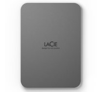External HDD LACIE Mobile Drive Secure STLR2000400 2TB USB-C USB 3.2 Colour Space Gray STLR2000400