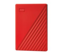 External HDD WESTERN DIGITAL My Passport 2TB USB 2.0 USB 3.0 USB 3.2 Colour Red WDBYVG0020BRD-WESN