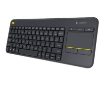 Logitech | K400 Plus | Keyboard with Trackpad | Wireless | US | Black | USB port
