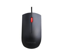 Lenovo Essential USB Wired Mouse, 1600 DPI, 1.8 m, 3 Buttons, Black Lenovo Essential USB Mouse wired Optical sensor Black