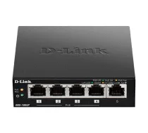 D-Link Switch DGS-1005P Unmanaged Desktop Gigabit Ethernet (copper) ports quantity 5 Power over Ethernet (PoE) ports quantity 4 Power supply type External