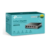 TP-LINK Switch TL-SG105E Web managed Wall mountable Gigabit Ethernet (copper) ports quantity 5 Power supply type External 36 month(s)