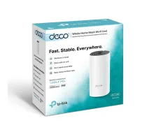 AC1200 Whole Home Mesh WiFi System Deco M4 (1-pack) 802.11ac 867+300 Mbit/s 10/100/1000 Mbit/s Ethernet LAN (RJ-45) ports 2 Mesh Support Yes MU-MiMO Yes No mobile broadband Antenna type 2xInternal