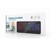 Gembird | Multimedia Keyboard | KB-UML-03 | Multimedia | Wired | US | Black