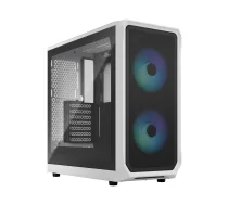 Fractal Design Focus 2 Side window RGB White TG Clear Tint Midi Tower ATX