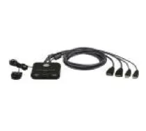 Aten 2-Port USB FHD HDMI Cable KVM Switch CS22HF