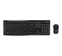 Logitech MK270 Keyboard and Mouse Set Wireless US Black