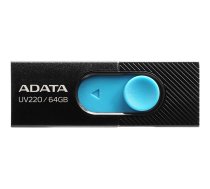 ADATA | USB Flash Drive | UV220 | 64 GB | USB 2.0 | Black/Blue