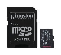 Kingston | UHS-I | 64 GB | microSDHC/SDXC Industrial Card | Flash memory class Class 10, UHS-I, U3, V30, A1 | SD Adapter