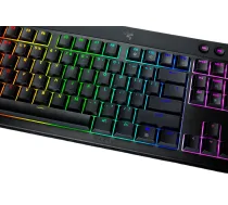 Razer BlackWidow V4 Low-Profile Tenkeyless HyperSpeed Keyboard Wireless US Bluetooth Black Green Switches