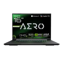 Gigabyte AERO X16 Gaming 1VH Space Gray 16 " IPS WQXGA IPS pixels 165 Hz Anti-glare AMD Ryzen Al 7 350 16 GB SO-DIMM DDR5 Solid-state drive capacity 1000 GB NVIDIA GeForce RTX 5060 GDDR7 8 GB Windows 11 Home 802.11ax Bluetooth version 5.2 Keyboard language US international Keyboard backlit Warranty 24 month(s) Battery warranty 12 month(s)