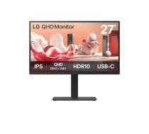 LCD Monitor LG 27BA75QB-B 27" Panel IPS 2560x1440 16:9 100Hz Matte Speakers Swivel Pivot Height adjustable Tilt Colour Black 27BA75QB-B