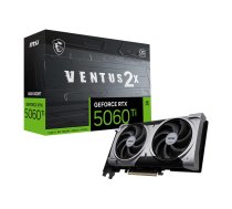 Graphics Card MSI NVIDIA GeForce RTX 5060 Ti 16 GB GDDR7 128 bit PCIE 5.0 16x Dual Slot Fansink 5060TI16GVENTUS2XOCPLUS