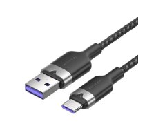 USB 2.0 A to USB-C 6A Vention CTOBF 1M cable (black)