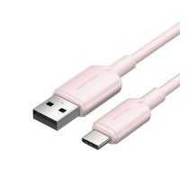 USB 2.0 A to USB-C 3A cable Vention CTQPF 1M (pink)