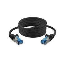 Patchkabel CAT6a RJ45 S/FTP PiMF 1m Schwarz