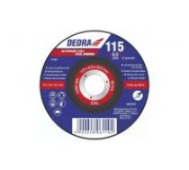 Tērauda slīpēšanas disks DEDRA F1321 izliekts 115x6.0x22.2mm (F1321)