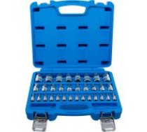 Sprauslu komplekts | 6,3 mm (1/4) / 10 mm (3/8") / 12,5 mm (1/2") | sešstūris 2 - 19 mm / 1/4–9/16" | Metriskie un collu izmēri | 32 gab. (74258)