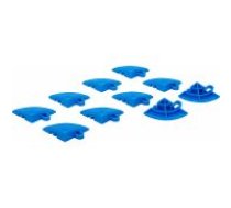 Plastmasas flīžu komplekts | Preses sistēma | 57 x 57 x 18 mm | 10 gab. (74548)