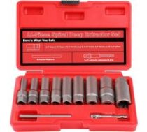 Skrūvju nosūcēja komplekts 3/8'' komplekts 11gab. (6-19mm) (WT01E9373)