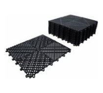 Komplekts plastmasas flīžu | Nospiešanas sistēma | 400 x 400 x 18 mm | 10 gb. (74546)