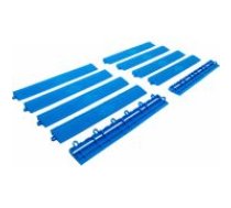 Komplekts sānu rāmju plastmasas flīzēm | Saspiešanas sistēma | 400 x 55 x 15 mm | 10 gab. (74547)
