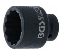 Trieciena kontaktligzda, 12 punktu | 12,5 mm (1/2") piedziņa | 33 mm (5313)