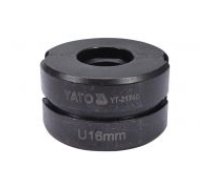 U tipa gofrēšanas galviņa 16 mm modelim YT-21735 (YT-21740)