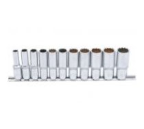 Muciņu komplekts 12-malu garas | 10 mm (3/8 collas) | 8–19 mm | 11 gab (5252)