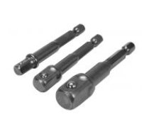 Adapteru komplekts elektriskajiem urbjiem | 6,3 mm (1/4") piedziņa | 6,3 mm (1/4") / 10 mm (3/8") / 12,5 mm (1/2") | 3 gab. (YT-04685)