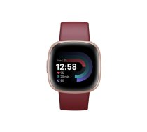 Versa 4 | Smart watch | NFC | GPS (satellite) | AMOLED | Touchscreen | Activity monitoring 24/7 | Waterproof | Bluetooth | Wi-Fi | Beet Juice/Copper Rose|FB523RGRD