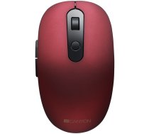 CANYON MW-9, 2 in 1 Wireless optical mouse with 6 buttons, DPI 800/1000/1200/1500, 2 mode(BT/ 2.4GHz), Battery AA*1pcs, Red, silent switch for right/left keys, 65.4*112.25*32.3mm,     0.092kg|CNS-CMSW09R