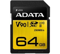 ADATA SDXC 64GB UHS-II U3 CLASS10 COLOR BOX|ASDX64GUII3CL10-C