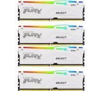 Kingston Technology FURY Beast RGB atminties modulis 64 GB 4 x 16 GB DDR5|KF552C40BWAK4-64