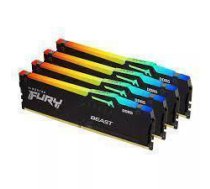 Kingston Technology FURY Beast RGB atminties modulis 64 GB 4 x 16 GB DDR5|KF552C40BBAK4-64