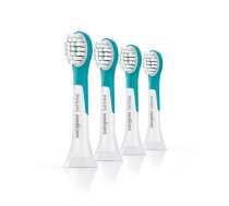 Philips | Sonicare Toothbrush Heads | HX6034/33 | Heads | For kids | Number of brush heads included 4 | Number of teeth brushing modes Does not apply | Aqua|HX6034/33