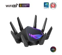 Wifi 6 802.11ax Quad-band Gigabit Gaming Router | ROG GT-AXE16000 Rapture | 802.11ax | 1148+4804+4804+48004 Mbit/s | 10/100/1000 Mbit/s | Ethernet LAN (RJ-45) ports 4 | Mesh Support Yes |     MU-MiMO Yes | No mobile broadband | Antenna type External/Inter