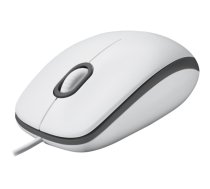 Logitech | Mouse | M100 | Wired | USB-A | White|910-006764
