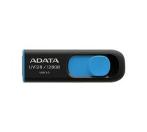ADATA | UV128 | 128 GB | USB 3.0 | Black/Blue|AUV128-128G-RBE