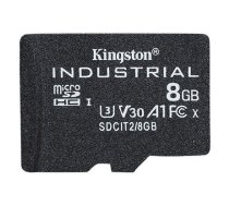 KINGSTON 8GB MICROSDHC INDUSTRIAL C10 A1 PSLC CARD SINGLE PACK W/O ADAPTER|SDCIT2/8GBSP