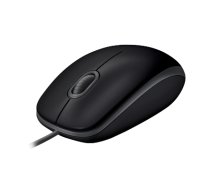 LOGITECH B110 Corded Mouse - SILENT - BLACK - USB - B2B|910-005508