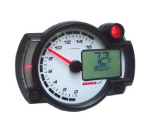 Tachometer / Thermometer Koso RX2NR 0 – 16,000rpm w/ shift signal