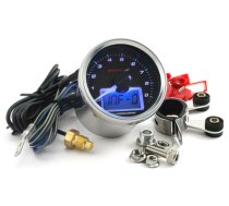 Tachometer Koso Analog 9000rpm / Thermometer black