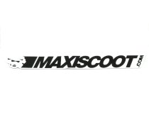 Sticker Maxiscoot 120x14mm black/white