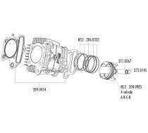 Piston Pin Polini 13x38x8