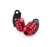 Valve Caps STR8 Grenade red