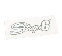 Sticker Stage6 logo 20x6cm silver